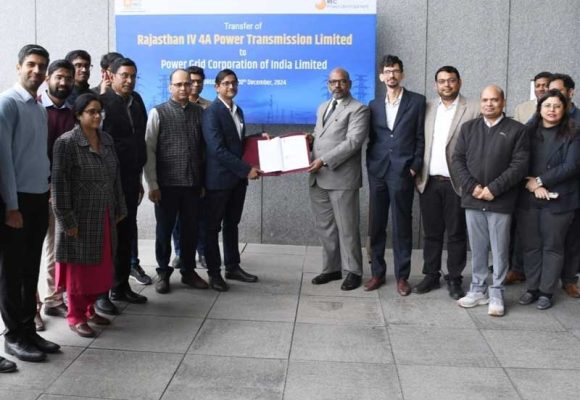 RECPDCL Handovers Rajasthan IV 4A Power Transmission Limited, a Transmission Project Special Purpose Vehicle to Power Grid Corporation of India Limited