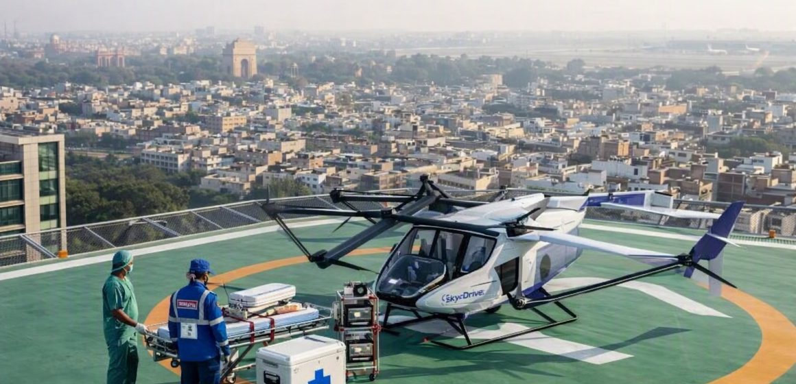 Air India, SkyDrive, and Suzuki Join Forces to Explore eVTOL Medical Logistics in India