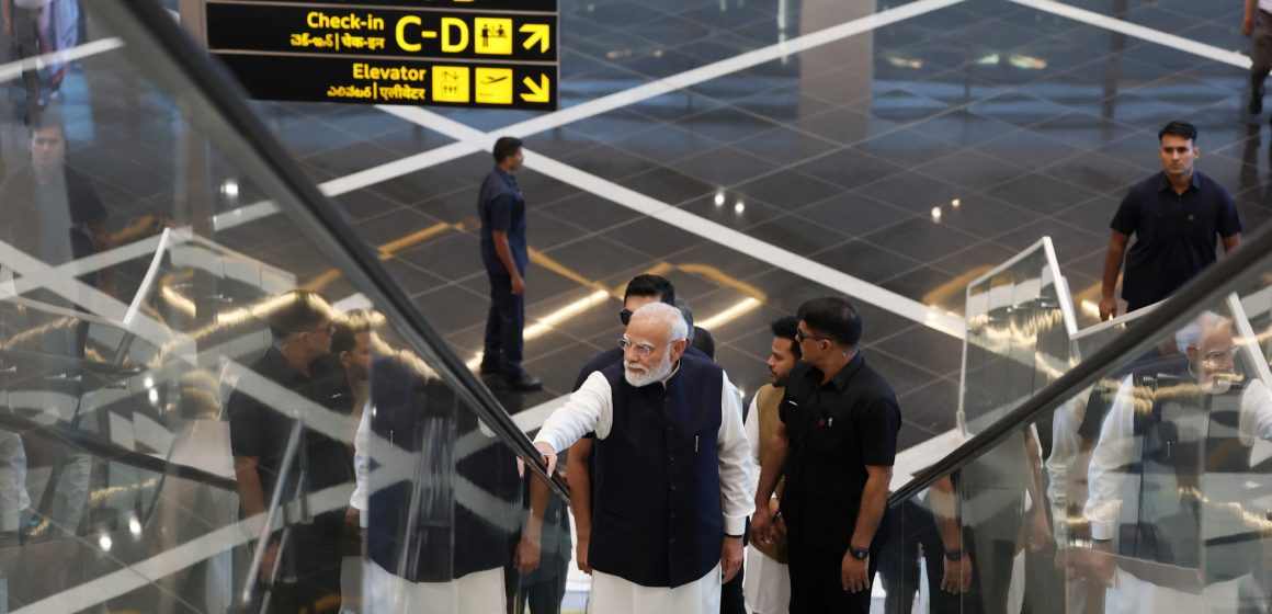 PM Modi Looks East to Future After Bhogapuram Airport Unveiling PM Modi Looks East to Future After Bhogapuram Airport Unveiling