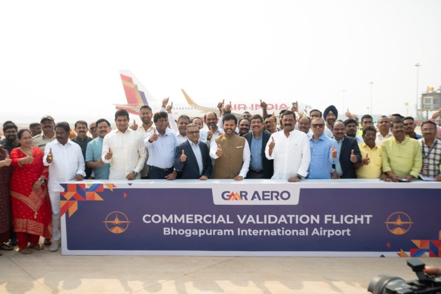 Bhogapuram Airport Nears Completion as GMR Conducts Successful Validation Flight