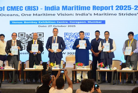 IMW 2025: Gadkari Calls for Private Innovation in Ship Financing, Launches Maritime Vision Report