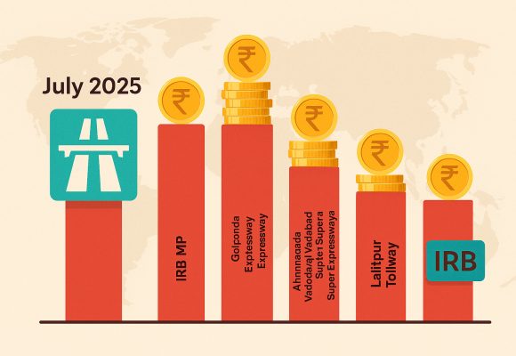 IRB Infra and InvIT Projects Post 10% Growth in July 2025 Toll Collections