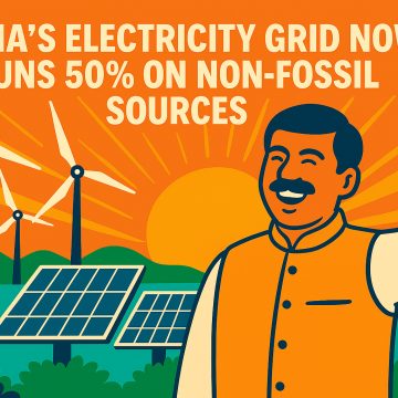 India Surpasses Clean Energy Goal with 50% of Grid Now Powered by Non-Fossil Sources