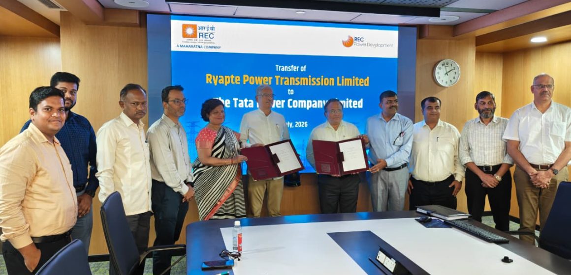 RECPDCL Hands Over Ryapte Transmission SPV to Tata Power RECPDCL Hands Over Ryapte Transmission SPV to Tata Power