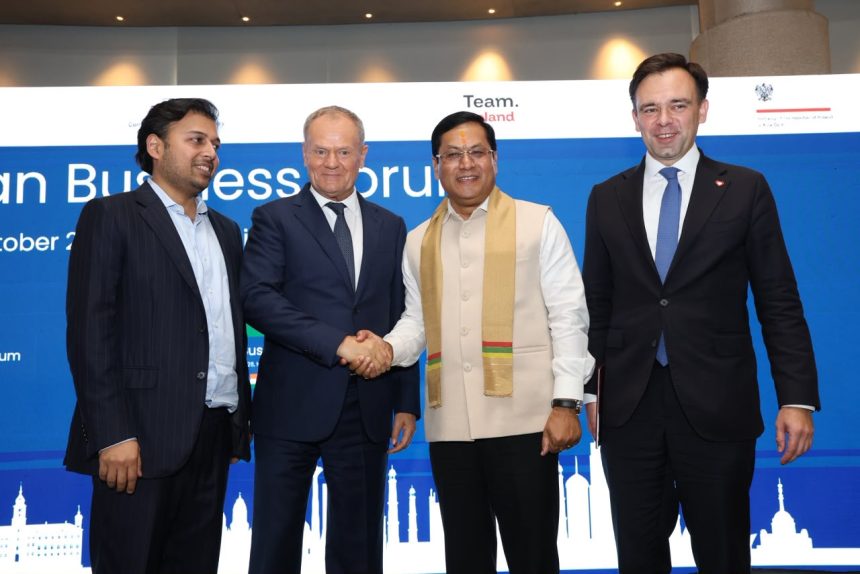 Sonowal Urges Polish Firms to Build and Invest in India as Strategic Ties Deepen