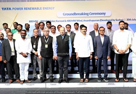 Tata Power Renewables Breaks Ground on 800 MW Hybrid Project in Andhra Pradesh