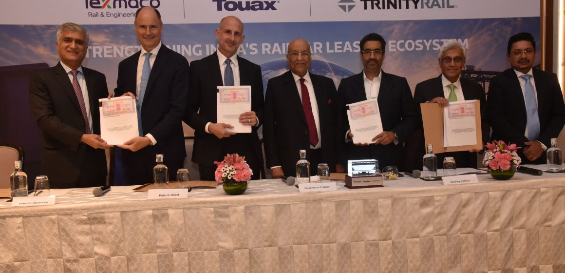 Texmaco, Touax, TrinityRail JV to Invest ₹18 Billion in 100 Rakes to Boost Railcar Leasing Texmaco, Touax, TrinityRail JV to Invest ₹18 Billion in 100 Rakes to Boost Railcar Leasing