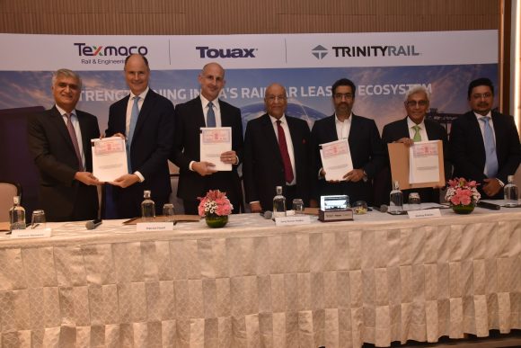 Texmaco, Touax, TrinityRail JV to Invest ₹18 Billion in 100 Rakes to Boost Railcar Leasing Texmaco, Touax, TrinityRail JV to Invest ₹18 Billion in 100 Rakes to Boost Railcar Leasing