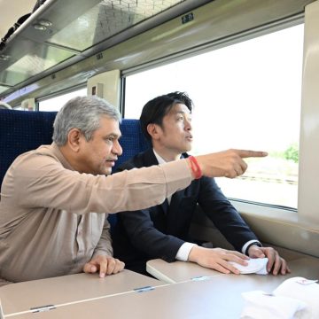 Surat HSR Site Reviewed by Railway Minister and Japan’s Infrastructure Chief Amid Bharat-Japan Rail Push