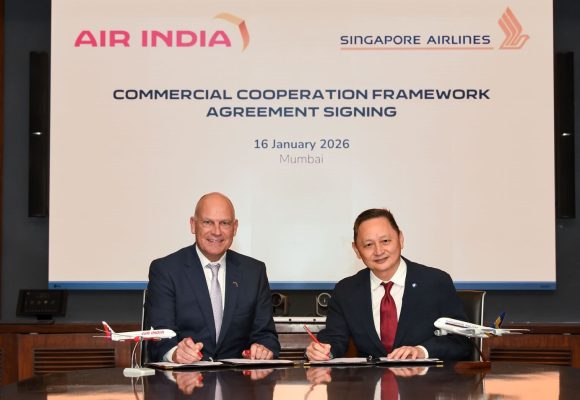 Air India, Singapore Airlines Ink Cooperation Framework to Deepen Partnership