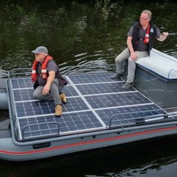 Irish company markets its boat with deck made from solar panels